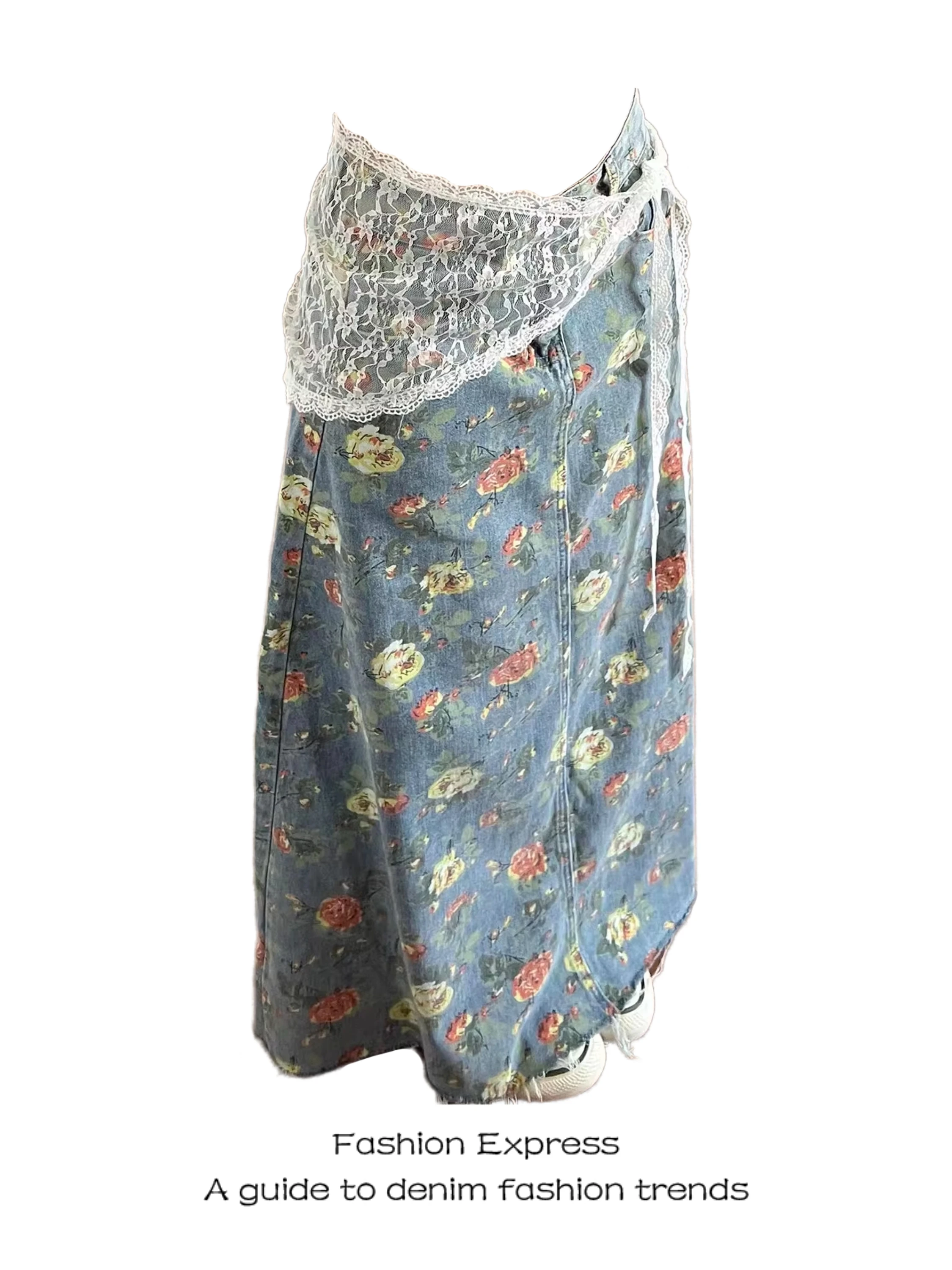 Свободная джинсовая юбка с цветочным принтом, женская юбка А-силуэта с высокой талией, модная корейская модель для весны и лета, для повседневной носки
Свободная джинсовая юбка с цветочным принтом, женская юбка А-силуэта с высокой талией, модная корейская модель для весны и лета, для повседневной носки