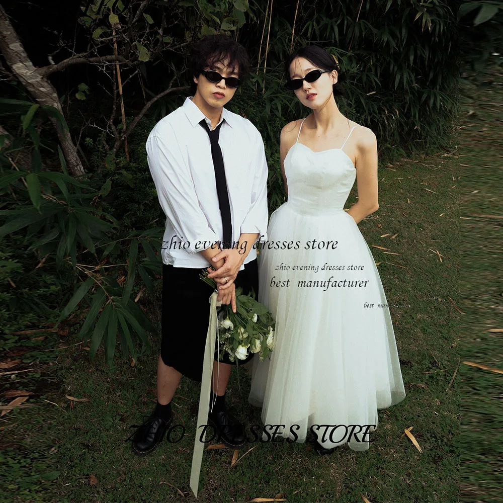 ZHIO Spaghetti Strap Tulle Ball Gown Wedding Dress Romantic Bridal Gown for Outdoor Garden Shoot Korean Trend Customizable 웨딩드레스
ZHIO Spaghetti Strap Tulle Ball Gown Wedding Dress Romantic Bridal Gown for Outdoor Garden Shoot Korean Trend Customizable 웨딩드레스