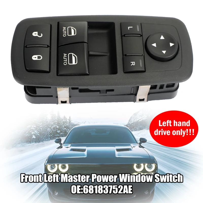 Переключатель стекла переднего левого стекла для Dodge Challenger 2015-2017 68183752AE
Переключатель стекла переднего левого стекла для Dodge Challenger 2015-2017 68183752AE