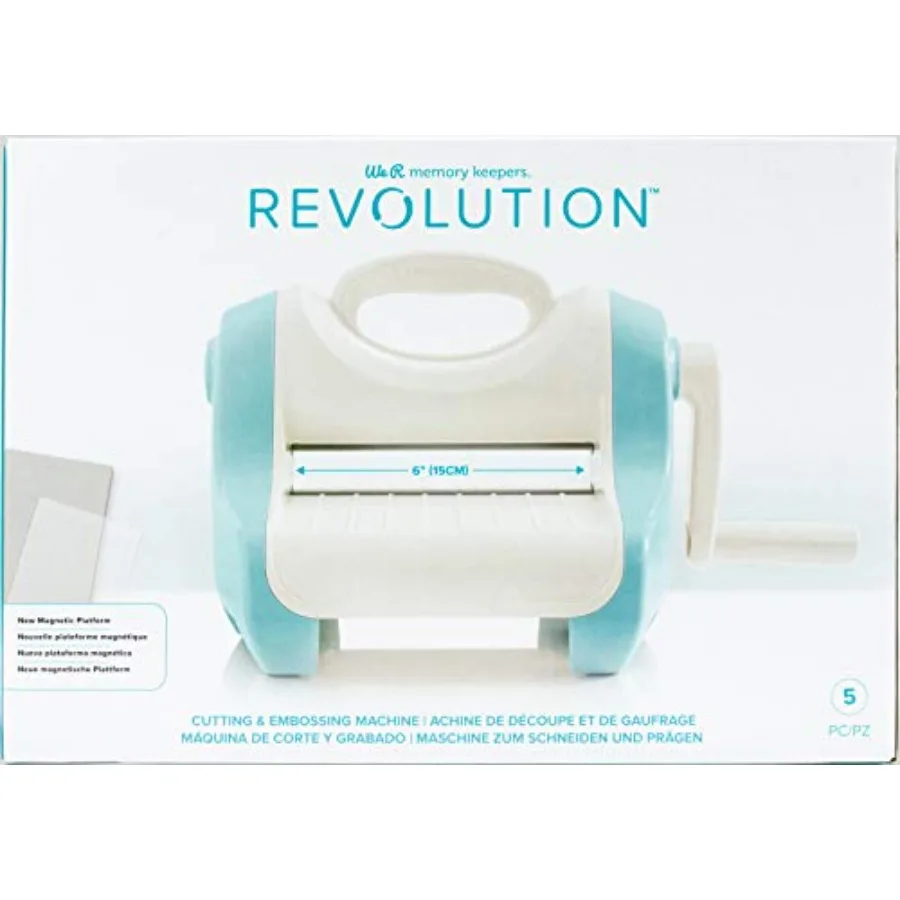 Revolution Portable Die Cut, Embossing, Cutting Machine Includes Magnetic Mat, Embossing Plate and Die Cutting Plate, Scrapbook
Revolution Portable Die Cut, Embossing, Cutting Machine Includes Magnetic Mat, Embossing Plate and Die Cutting Plate, Scrapbook
