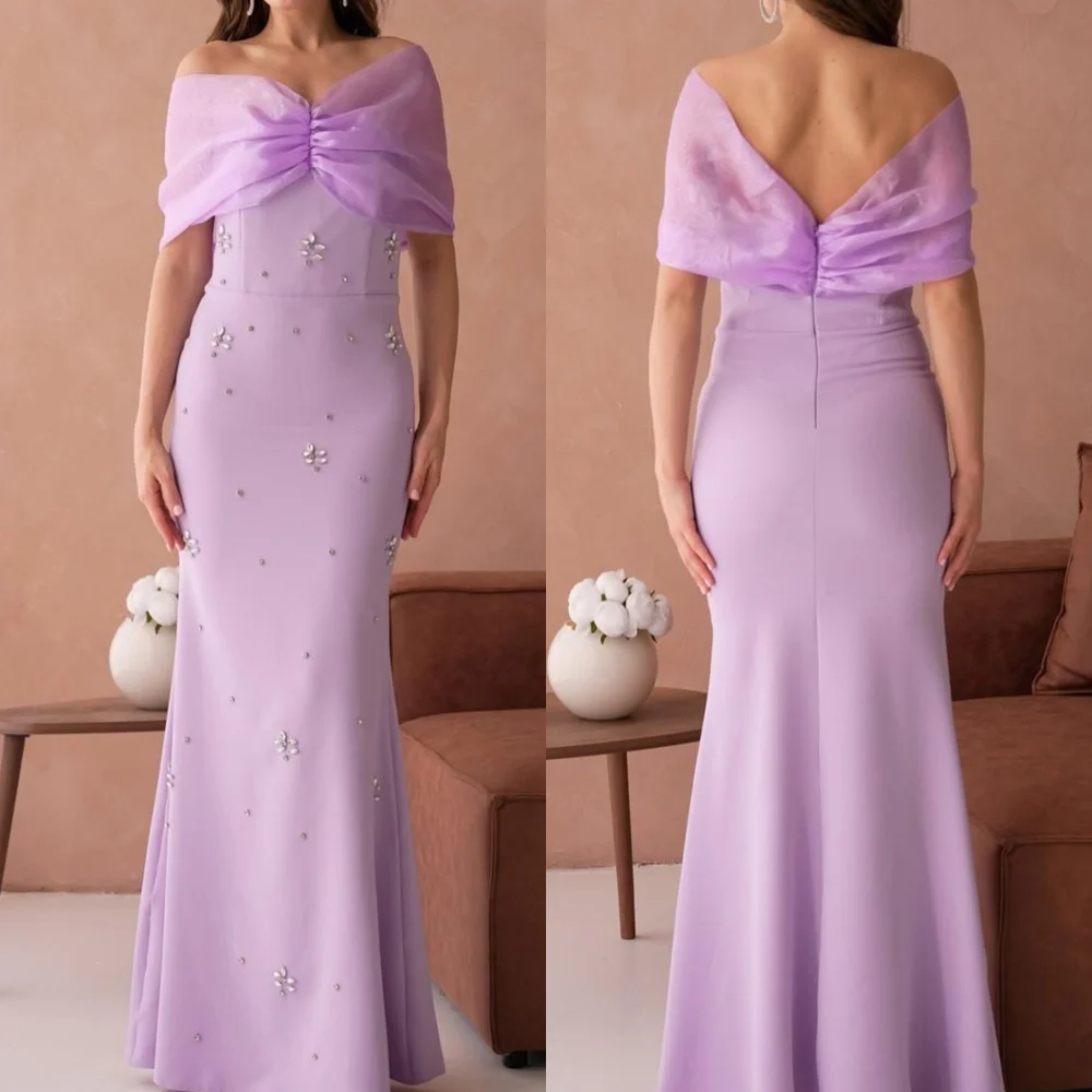 Customized Mermaid Elegant Pink Jersey Evening Dress Exquisite Off The Shoulder Sleeveless Homecoming Dresses Party Go
Customized Mermaid Elegant Pink Jersey Evening Dress Exquisite Off The Shoulder Sleeveless Homecoming Dresses Party Go