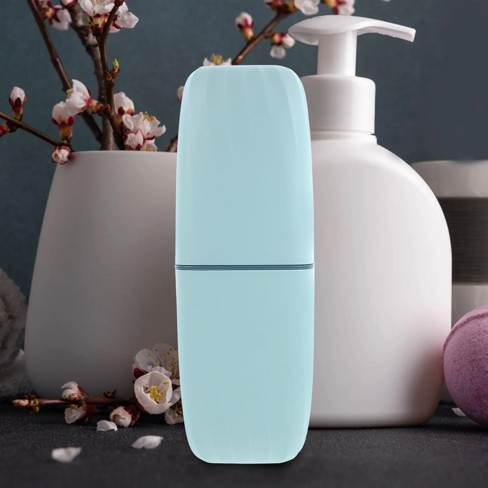 Mouthwash Cup Toothbrush Holder Set Portable Dental Storage Box for Camping Outdoor Business Trip Sky Color
Mouthwash Cup Toothbrush Holder Set Portable Dental Storage Box for Camping Outdoor Business Trip Sky Color
