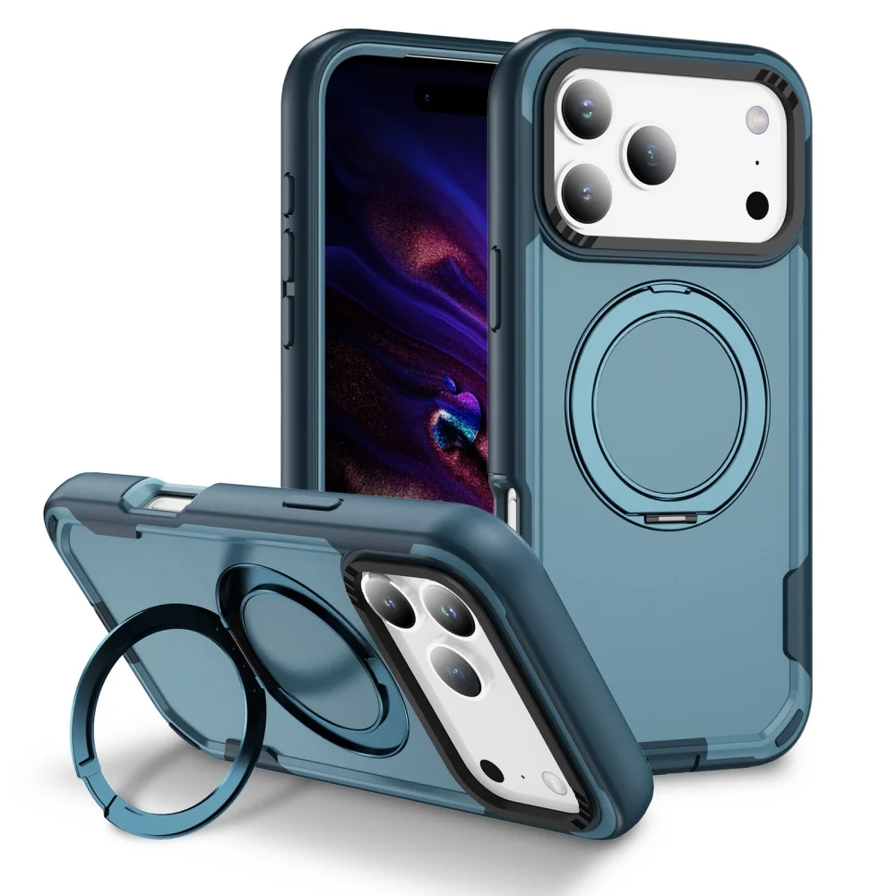 360°Rotating Stand Magnetic Phone Case For iPhone 17 16 15 14 Plus 13 12 Pro Max 11 Luxury Metal Folding Bracket Protector Cover
360°Rotating Stand Magnetic Phone Case For iPhone 17 16 15 14 Plus 13 12 Pro Max 11 Luxury Metal Folding Bracket Protector Cover