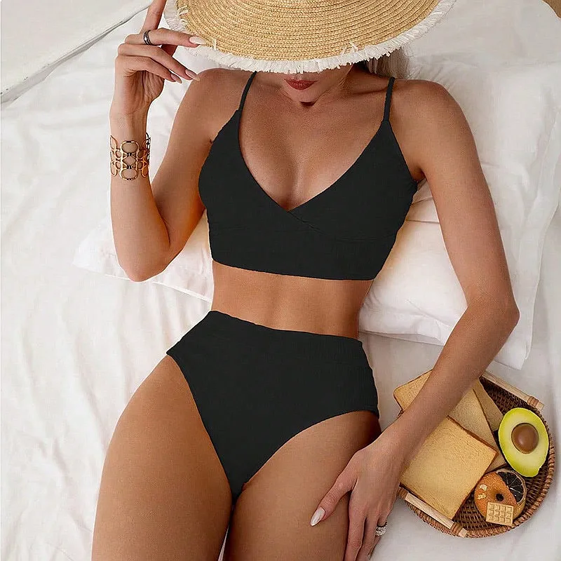 2026 New Bikini Set Women Solid Color Halter Swimwear Sexy Beach Bathing Suit
2026 New Bikini Set Women Solid Color Halter Swimwear Sexy Beach Bathing Suit