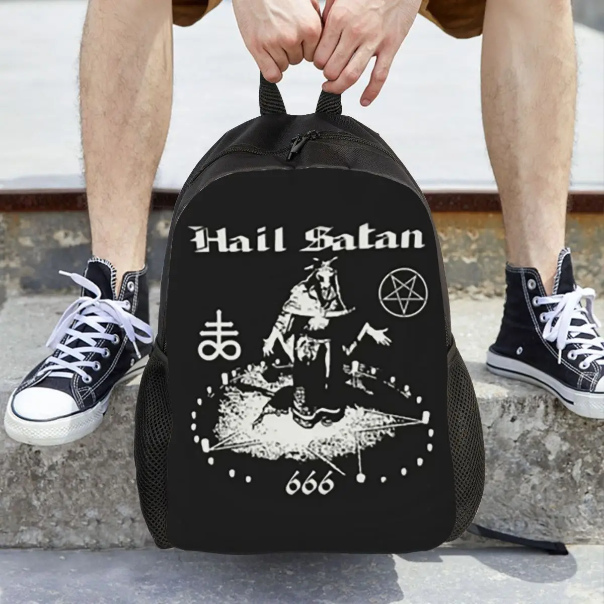 Satanic Baphomet Leviathan Cross Backpack Daypack Large Capacity Boys Girls BookBag School Bag Shoulder Bags for Men Women
Satanic Baphomet Leviathan Cross Backpack Daypack Large Capacity Boys Girls BookBag School Bag Shoulder Bags for Men Women