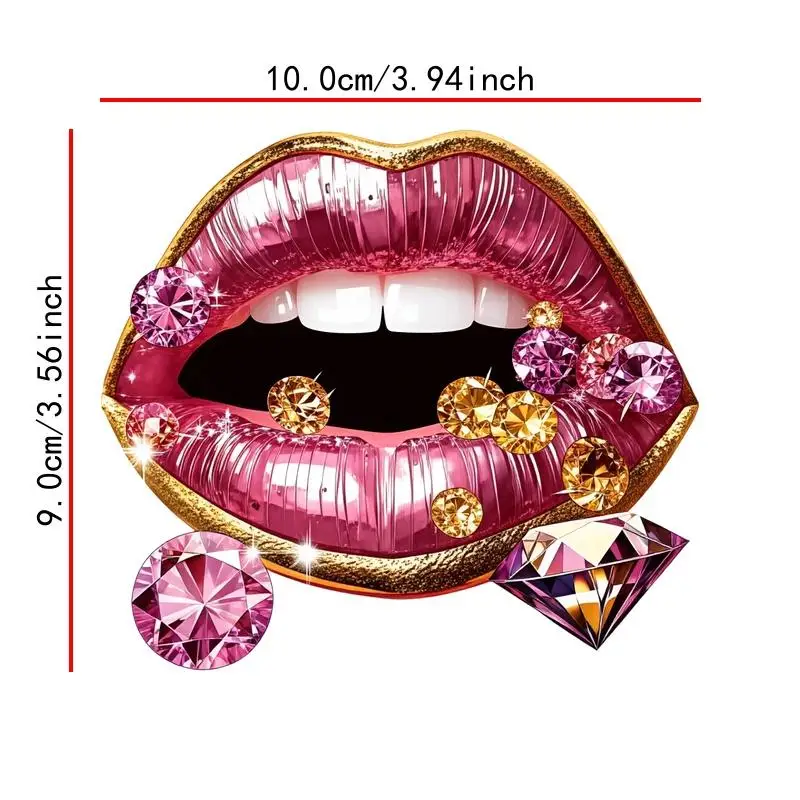 2D Flat, Self-Adhesive Glamorous Lip & Jewel Stickers - Sparkling PVC Lip Gloss Decals for Cars, Laptops, Phones, Water Bottles
2D Flat, Self-Adhesive Glamorous Lip & Jewel Stickers - Sparkling PVC Lip Gloss Decals for Cars, Laptops, Phones, Water Bottles