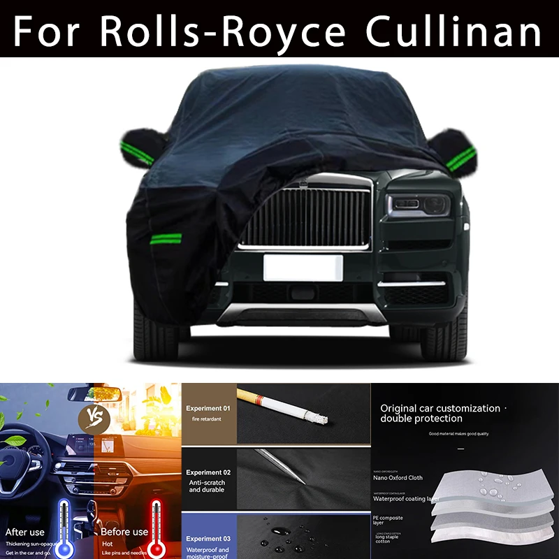 For Rolls-Royce Cullinan Outdoor Protection Full Car Covers Snow Cover Sunshade Waterproof Dustproof Exterior Car accessories
For Rolls-Royce Cullinan Outdoor Protection Full Car Covers Snow Cover Sunshade Waterproof Dustproof Exterior Car accessories