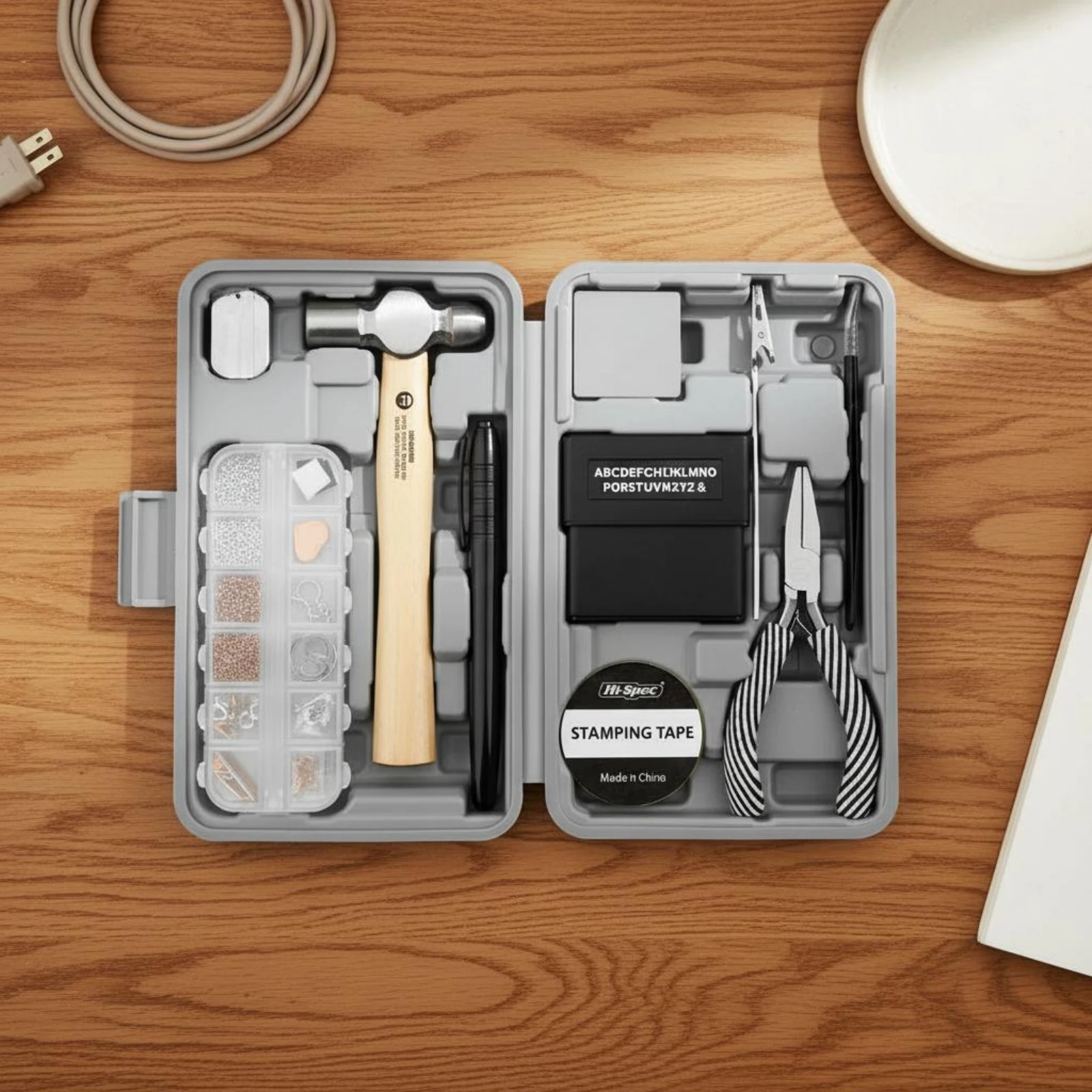 17 Pieces DIY Jewelry Tool Set Portable Case Jewelry Plier Set Bead Craft Tools Easy to Organize Wire Wrapping Pliers Kit
17 Pieces DIY Jewelry Tool Set Portable Case Jewelry Plier Set Bead Craft Tools Easy to Organize Wire Wrapping Pliers Kit
