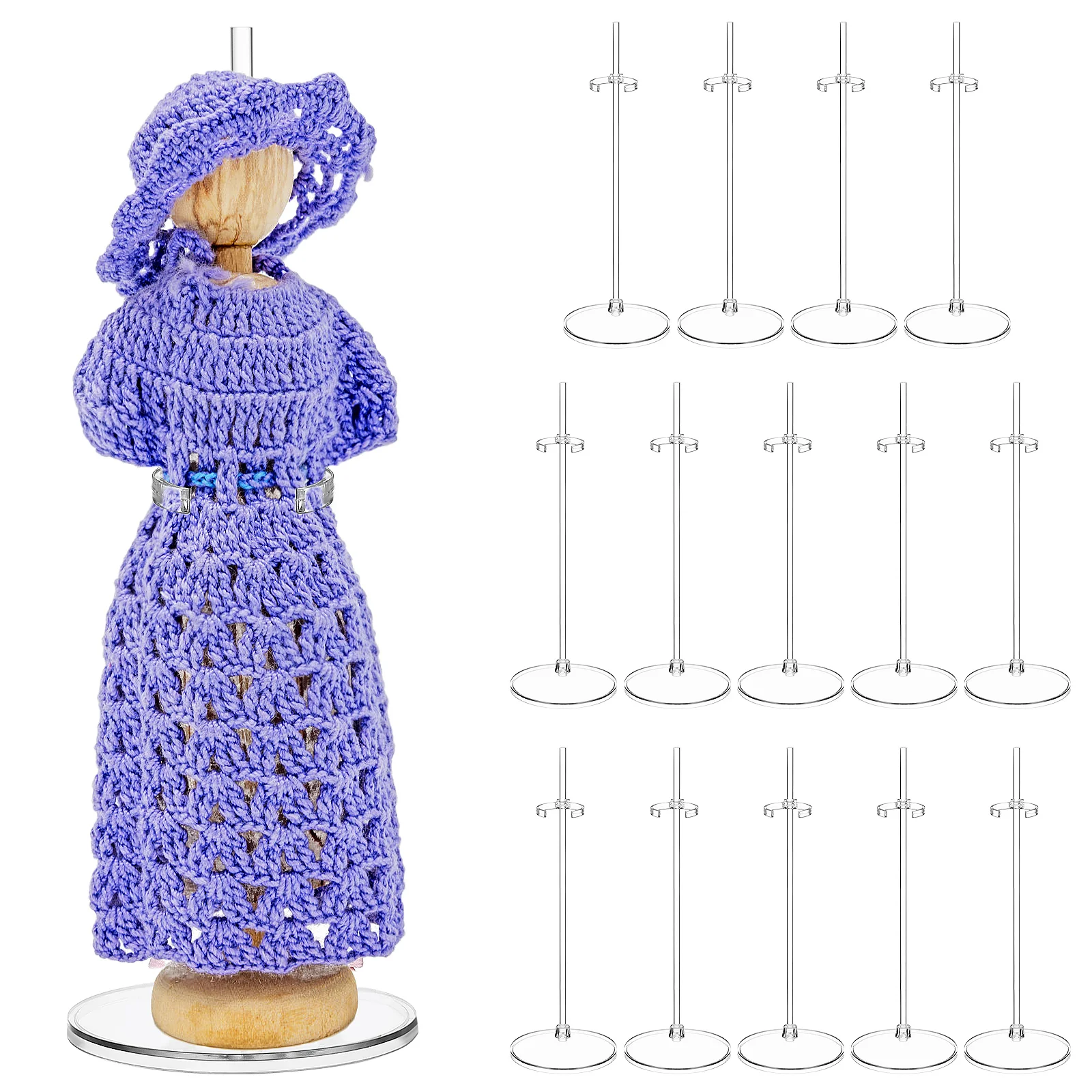 15 Pcs Stand Action Figure Stands Simple 2600X900X900CM Crochet Display Holder Transparent Rack Brackets Child
15 Pcs Stand Action Figure Stands Simple 2600X900X900CM Crochet Display Holder Transparent Rack Brackets Child