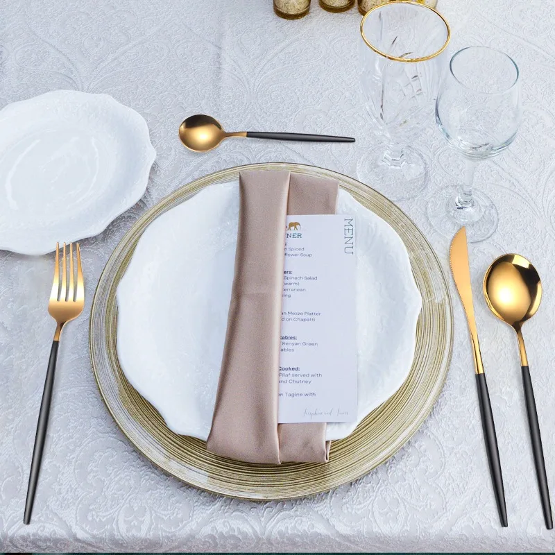 24Pcs Colorful Dinnerware Set Stainless Steel Cutlery Set Kitchen Mirror Gold Tableware Knife Fork Spoon Dinner Set
24Pcs Colorful Dinnerware Set Stainless Steel Cutlery Set Kitchen Mirror Gold Tableware Knife Fork Spoon Dinner Set