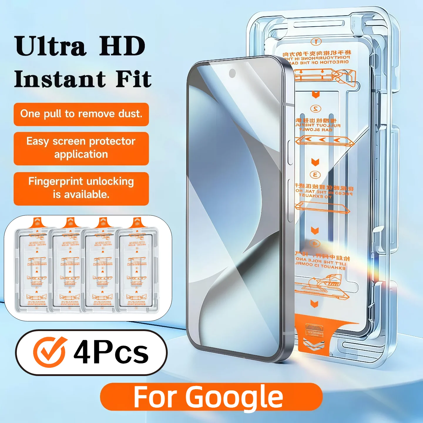 4PCS HD Tempered Glass Film for Google Pixel Series Bubble-Free Screen Protector for Pixel 10a 9 pro 8Pro 7A 6A 6 6Pro
4PCS HD Tempered Glass Film for Google Pixel Series Bubble-Free Screen Protector for Pixel 10a 9 pro 8Pro 7A 6A 6 6Pro