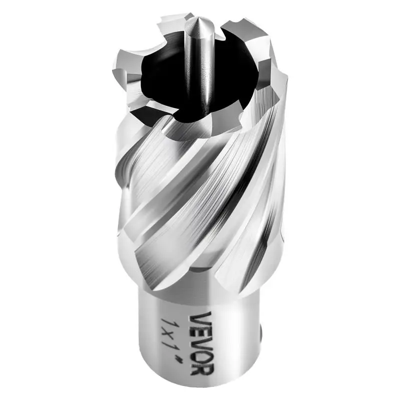 Annular Cutter Set, 4 pcs Weldon Shank Mag Drill Bits Kit, 1" Cutting Depth, 1" Cutting Diameter, HSS, 2 Drill Bits with 2 Pilot Pins and Plastic Cases, for Magnetic Drills, Steel, Aluminum
Annular Cutter Set, 4 pcs Weldon Shank Mag Drill Bits Kit, 1" Cutting Depth, 1" Cutting Diameter, HSS, 2 Drill Bits with 2 Pilot Pins and Plastic Cases, for Magnetic Drills, Steel, Aluminum