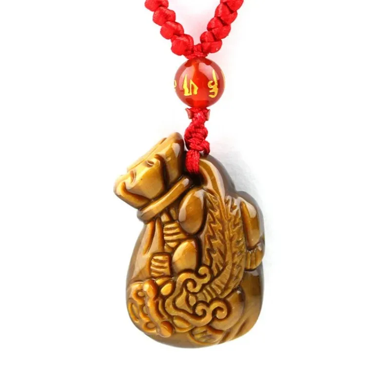 Chinese Natural Tiger-Eye Stone Purse Pixiu Pendant Necklace Jewellery Hand-Carved Relax Healing Women Man Gift Free Rope
Chinese Natural Tiger-Eye Stone Purse Pixiu Pendant Necklace Jewellery Hand-Carved Relax Healing Women Man Gift Free Rope