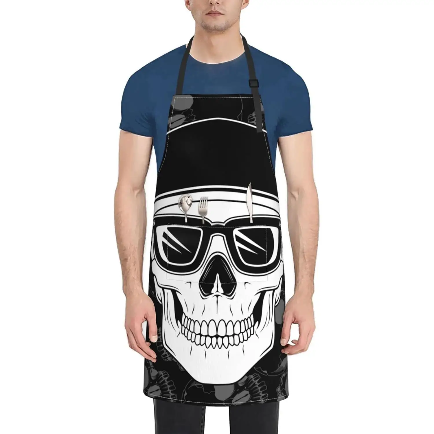 Кепка с черепом в очках, водонепроницаемый фартук с двумя карманами, забавные кухонные фартуки на Хэллоуин, нагрудники для приготовления пищи, выпечки, живописи
Кепка с черепом в очках, водонепроницаемый фартук с двумя карманами, забавные кухонные фартуки на Хэллоуин, нагрудники для приготовления пищи, выпечки, живописи