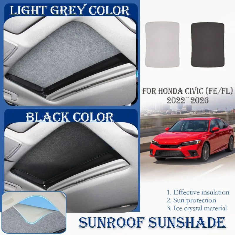 Car Skylight Sunshade For Honda Civic FE/FL 2022-2026 Sedan Liftback Nano Ice Crystals Window Visors Sun Shades Auto Accessories
Car Skylight Sunshade For Honda Civic FE/FL 2022-2026 Sedan Liftback Nano Ice Crystals Window Visors Sun Shades Auto Accessories