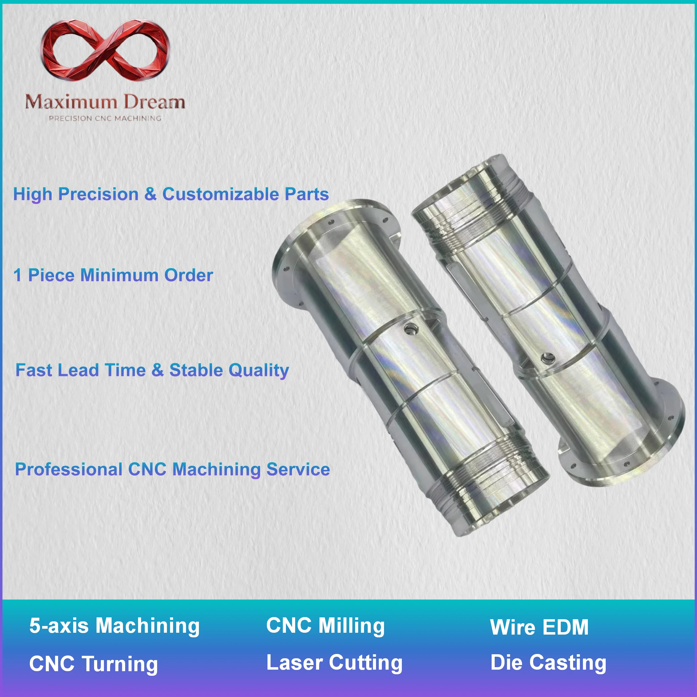 Custom Stainless Steel CNC Machining Service, Brushed Polished Metal Prototype Fabrication, Precision Hardware OEM, 1pc
Custom Stainless Steel CNC Machining Service, Brushed Polished Metal Prototype Fabrication, Precision Hardware OEM, 1pc