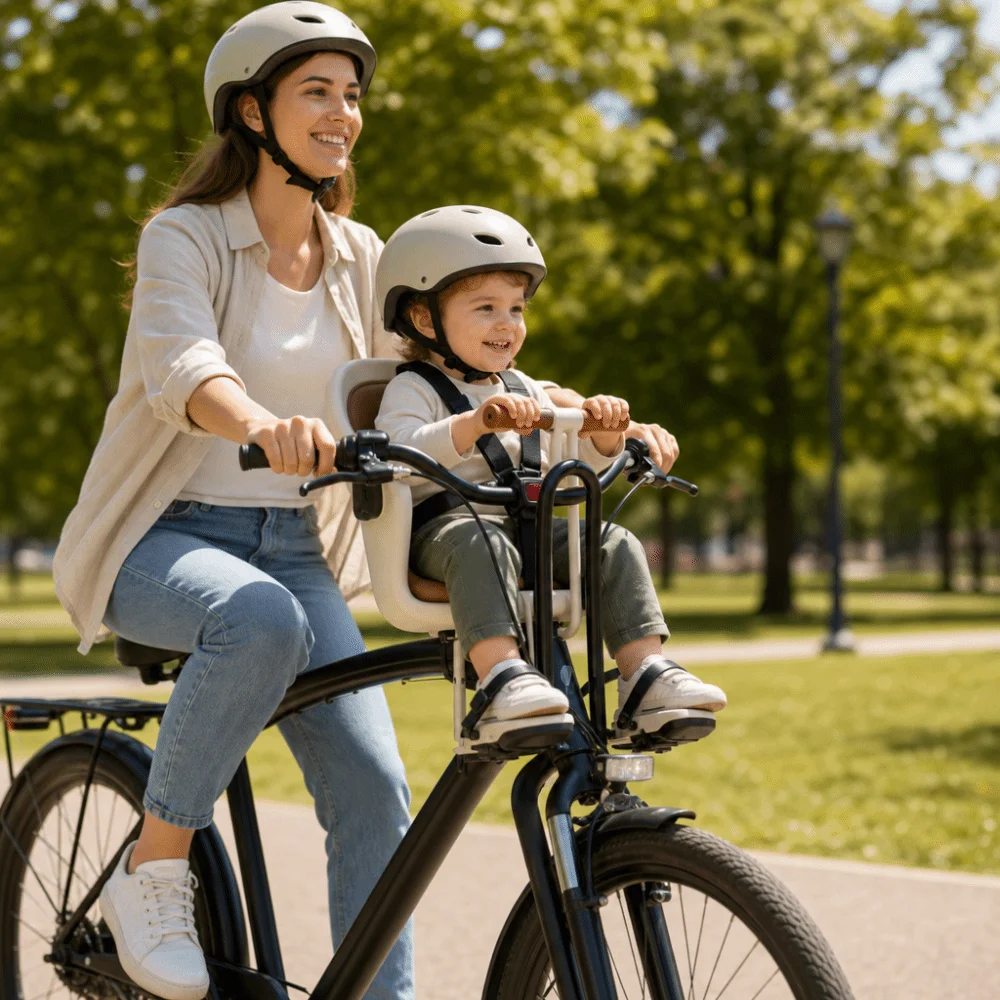 Front-Mounted Unisex Safety Seat Armrest Padded Unisex Bicycle Seat Easy Installation Pedal Front Unisex Seat for MTB Cycling
Front-Mounted Unisex Safety Seat Armrest Padded Unisex Bicycle Seat Easy Installation Pedal Front Unisex Seat for MTB Cycling