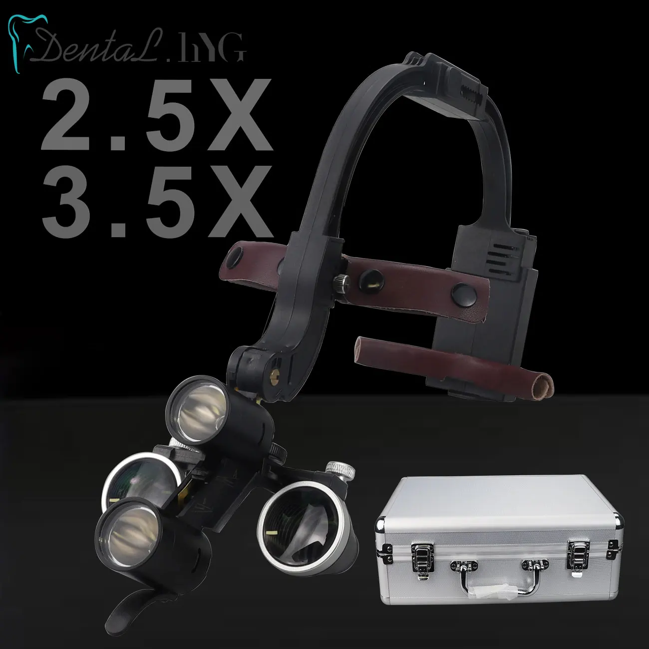 Dental LED Headlight Binocular Loupes 2.5X/3.5X Headband Ajustable 5W Dentist Surgical Headlamp Dentistry Magnifier Glasses
Dental LED Headlight Binocular Loupes 2.5X/3.5X Headband Ajustable 5W Dentist Surgical Headlamp Dentistry Magnifier Glasses