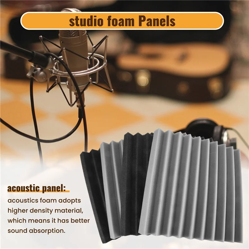 AA75-1 Piece Self-Adhesive Acoustic Panels Sound Proof Foam Panels Soundproof Wall Panels 12X12x1 Inch For Home Studio
AA75-1 Piece Self-Adhesive Acoustic Panels Sound Proof Foam Panels Soundproof Wall Panels 12X12x1 Inch For Home Studio