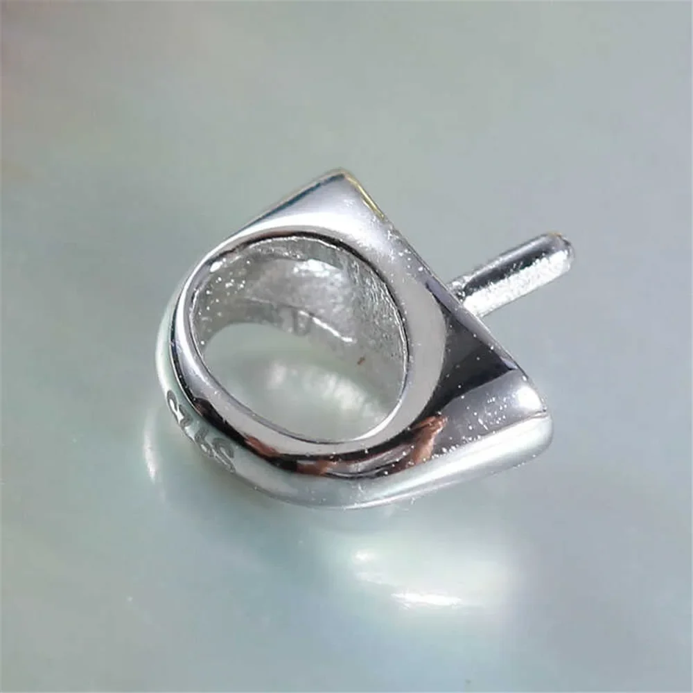S925 Sterling Silver Pearl Pendant Setting, DIY Empty Bezel Cup Jewelry Supplies for Craft Making, Hollow Prong Pendant Findings
S925 Sterling Silver Pearl Pendant Setting, DIY Empty Bezel Cup Jewelry Supplies for Craft Making, Hollow Prong Pendant Findings