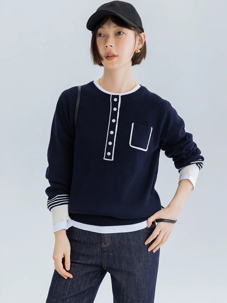 Ультратонкий вязаный свитер из мериносовой шерсти, женский цветной шерстяной топ с дверной ручкой, милый длинный свек, шерстяной топ обычной длины
Ультратонкий вязаный свитер из мериносовой шерсти, женский цветной шерстяной топ с дверной ручкой, милый длинный свек, шерстяной топ обычной длины