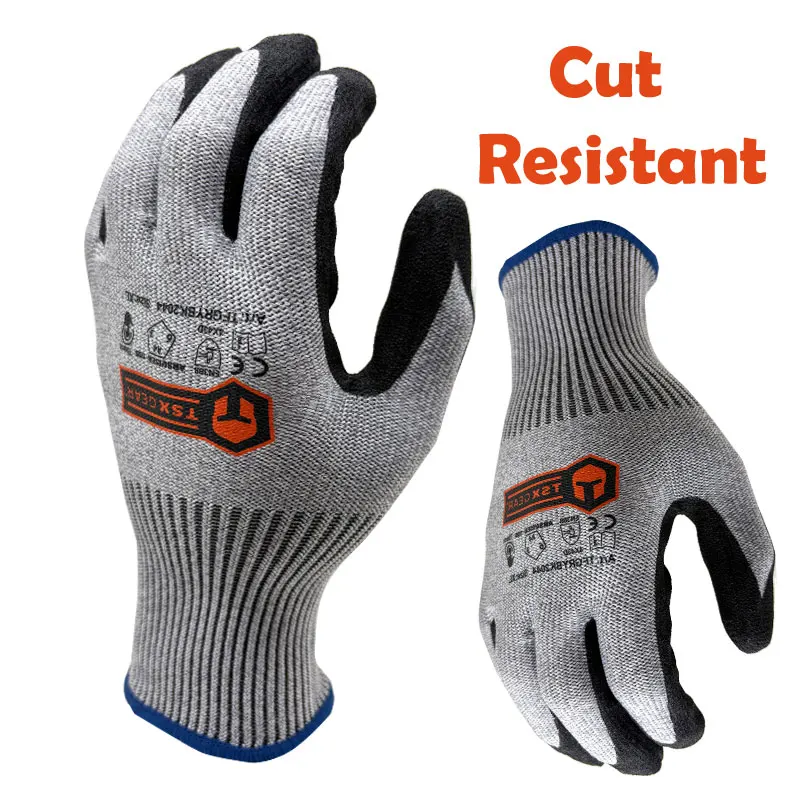 Heavy Duty Cut-Resistant Gloves Level 5 Touchscreen Durable Breathable Nitrile Coated Sandy Grip for Work
Heavy Duty Cut-Resistant Gloves Level 5 Touchscreen Durable Breathable Nitrile Coated Sandy Grip for Work
