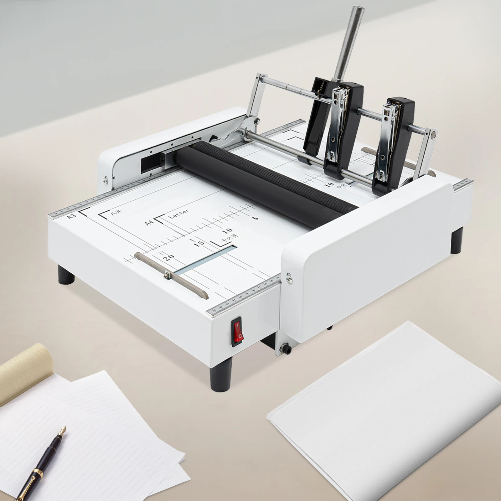 A3 Manual Binding & Folding Machine - Heavy-Duty Steel, 110V Electric for Office/School/Print Shops
A3 Manual Binding & Folding Machine - Heavy-Duty Steel, 110V Electric for Office/School/Print Shops