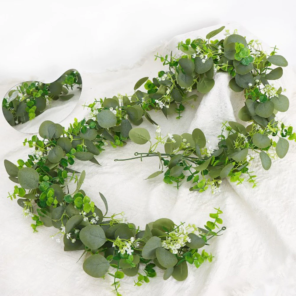 2Pcs Artificial Eucalyptus Leaves Vine Wall Hanging Party Decoration Artificial Decorations Flowers Accessories
2Pcs Artificial Eucalyptus Leaves Vine Wall Hanging Party Decoration Artificial Decorations Flowers Accessories