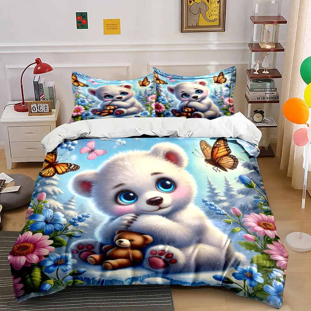 Cozy winter plush toy scene Bedding Set for Kids Luxury Gift 3pcs Digital Print Comforter Set Soft Comfortable Breathable
Cozy winter plush toy scene Bedding Set for Kids Luxury Gift 3pcs Digital Print Comforter Set Soft Comfortable Breathable