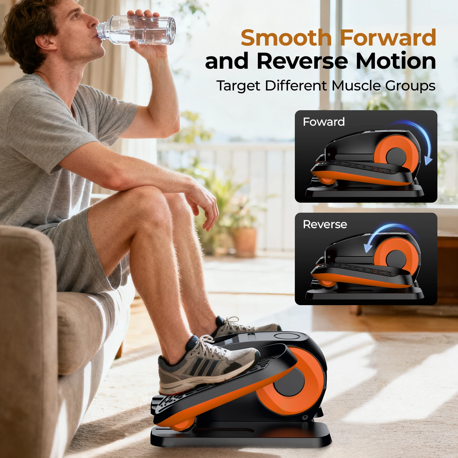 Under Desk Elliptical Machine, 3 Smart Modes, 12 Adjustable Speed, Remote Control, Quiet Seated Elliptical Leg Exerciser Health
Under Desk Elliptical Machine, 3 Smart Modes, 12 Adjustable Speed, Remote Control, Quiet Seated Elliptical Leg Exerciser Health