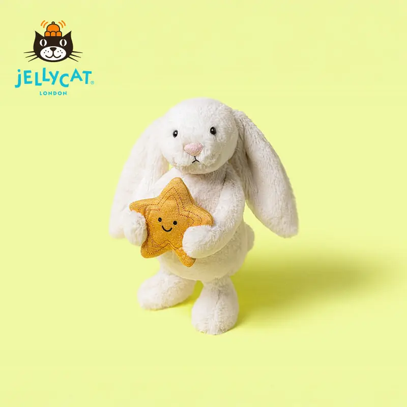 Оригинальная мягкая игрушка-кролик Jellycat Cream Bunny With Star из Великобритании, супермягкая плюшевая игрушка-обнимашка, успокаивающая игрушка для малышей, подарок
Оригинальная мягкая игрушка-кролик Jellycat Cream Bunny With Star из Великобритании, супермягкая плюшевая игрушка-обнимашка, успокаивающая игрушка для малышей, подарок