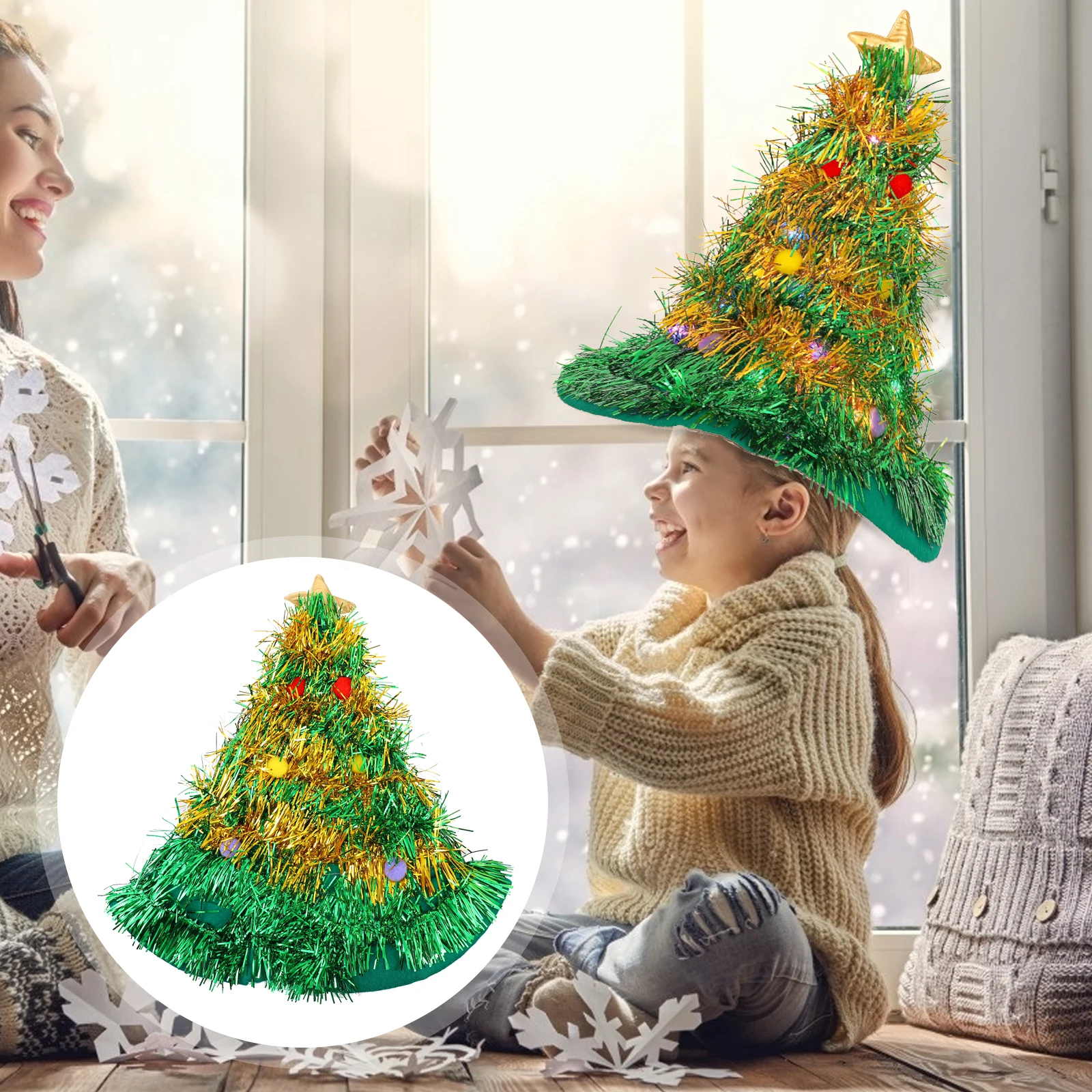 Creative Christmas Nonwovens Party Hat Xmas Tree Shape Glowing Light Festival Costume Tree Shaped Lighting Flashing Xmas Party
Creative Christmas Nonwovens Party Hat Xmas Tree Shape Glowing Light Festival Costume Tree Shaped Lighting Flashing Xmas Party
