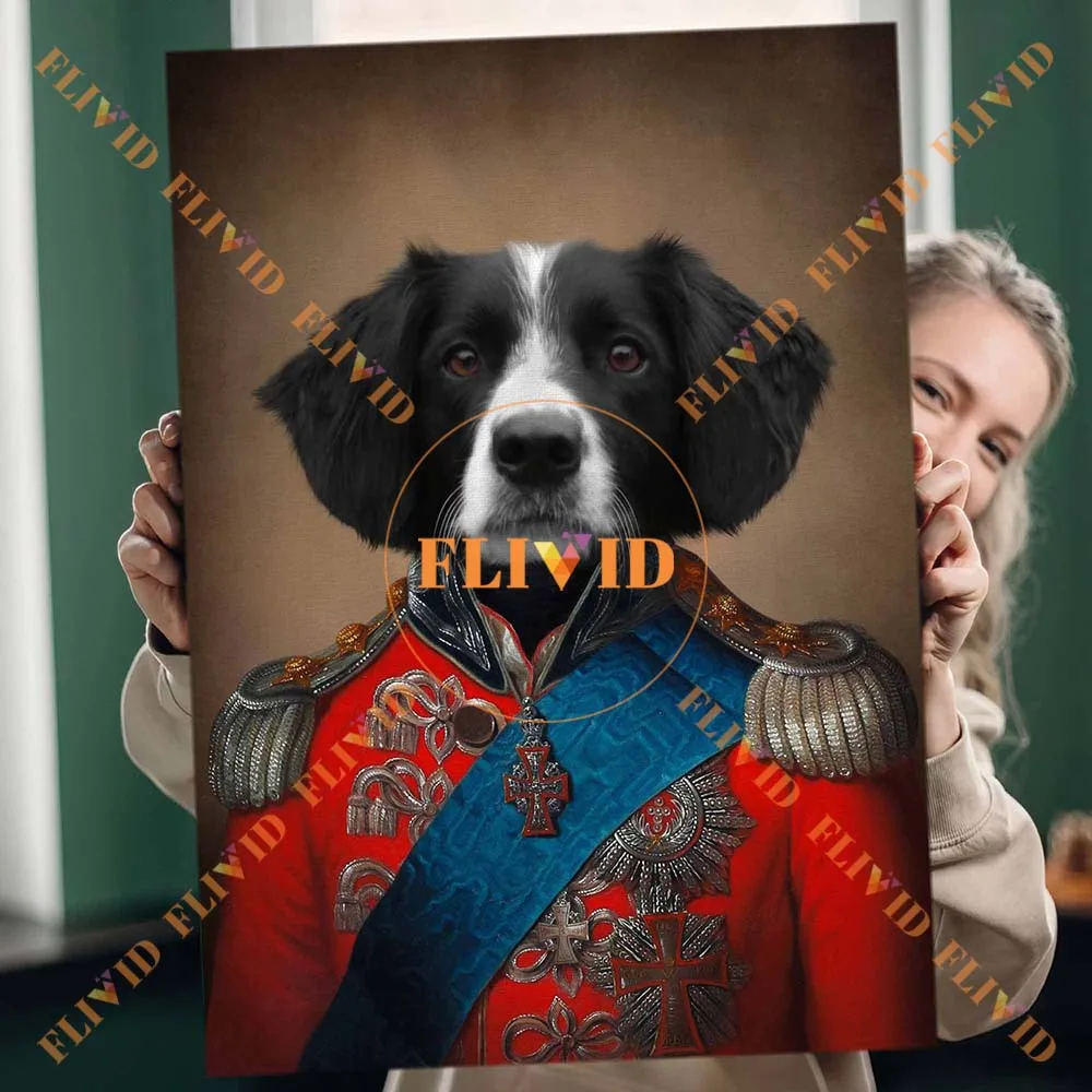 Customized Dog Cat General Portrait Poster Custom Royal King Queen Wall Art Canvas Painting Pictures For Living Room Unframed
Customized Dog Cat General Portrait Poster Custom Royal King Queen Wall Art Canvas Painting Pictures For Living Room Unframed
