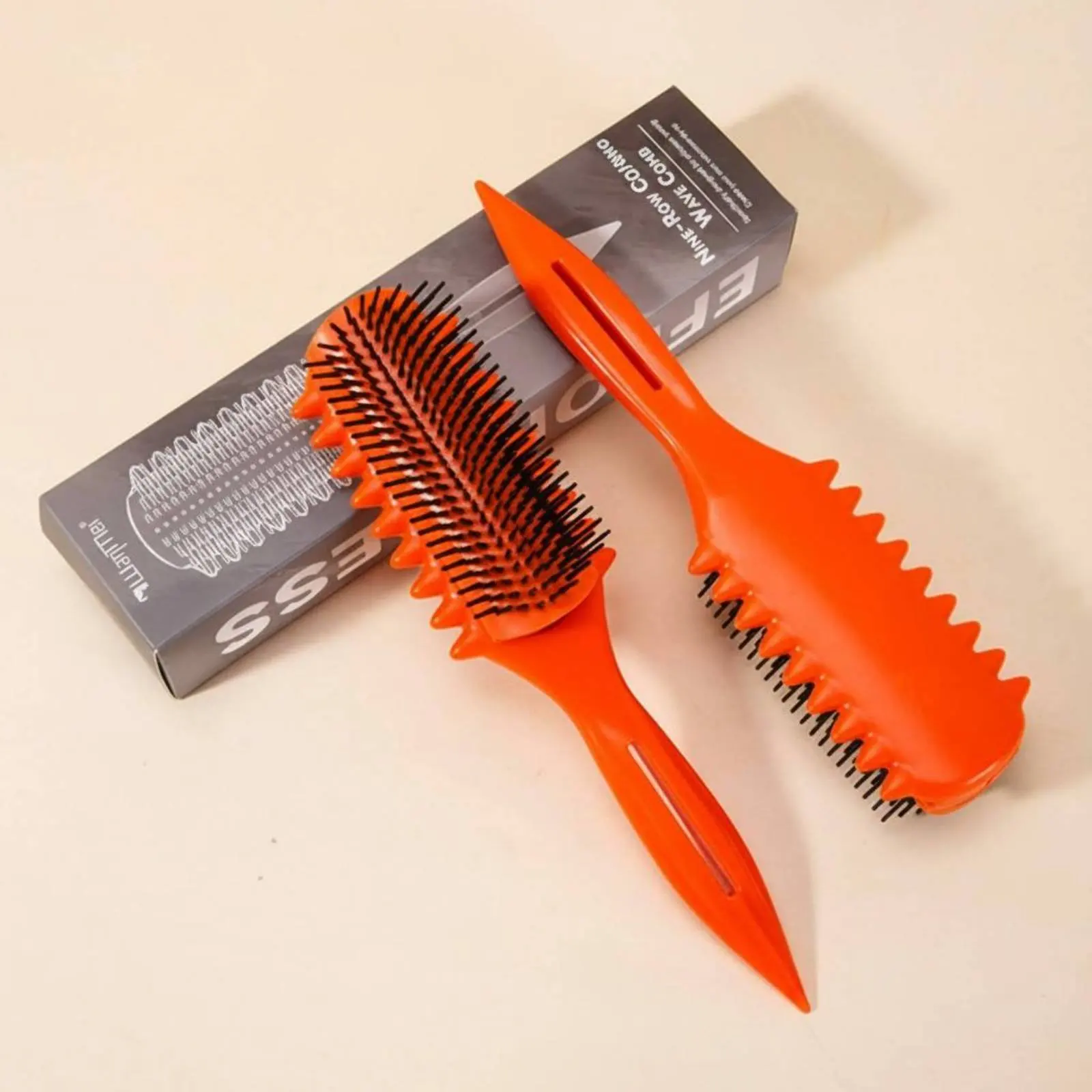 Detachable 9-Row Brush Easy to Clean Wave Defining Brush Rat Tail Styling Comb Professional Grade for Women, Salon
Detachable 9-Row Brush Easy to Clean Wave Defining Brush Rat Tail Styling Comb Professional Grade for Women, Salon