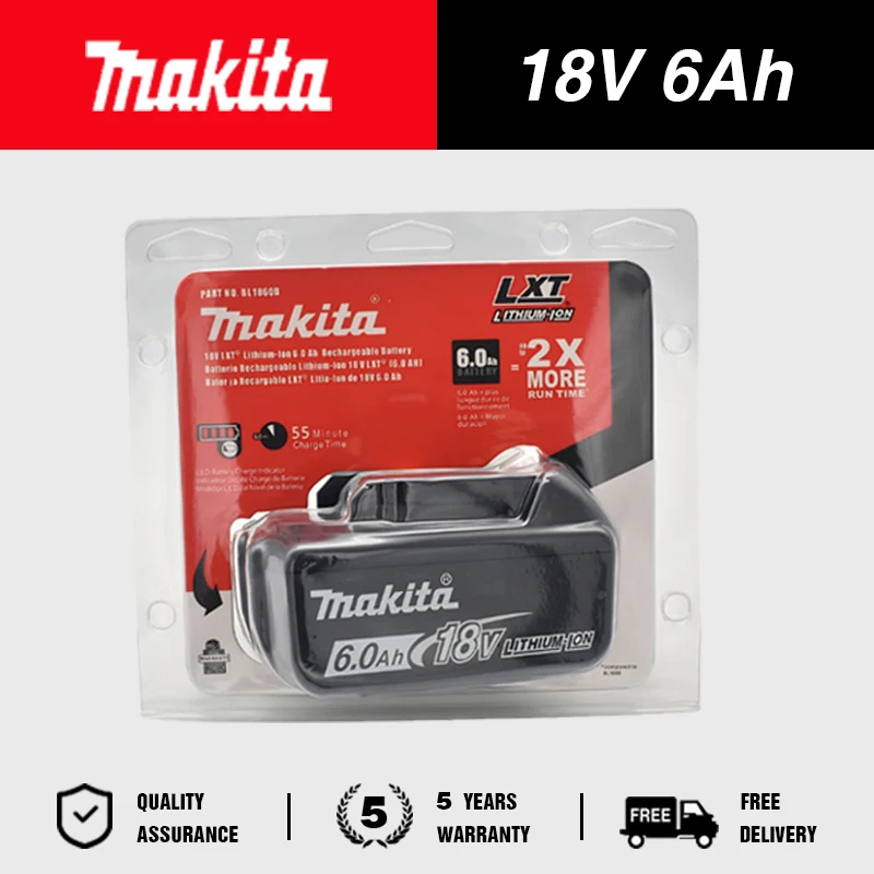 2025 100% Original Makita Battery 18V 6Ah Battery BL1840,BL1830B,BL1850B,BL1850,BL1860BL1815, Rechargeable Lithium Battery
2025 100% Original Makita Battery 18V 6Ah Battery BL1840,BL1830B,BL1850B,BL1850,BL1860BL1815, Rechargeable Lithium Battery