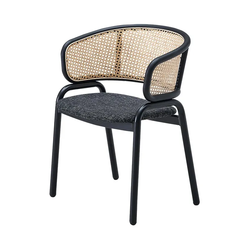 Hxl Natural Real Rattan Chair Backrest Armrest Metal Chair Simple B & B Living Room Ins Style
Hxl Natural Real Rattan Chair Backrest Armrest Metal Chair Simple B & B Living Room Ins Style