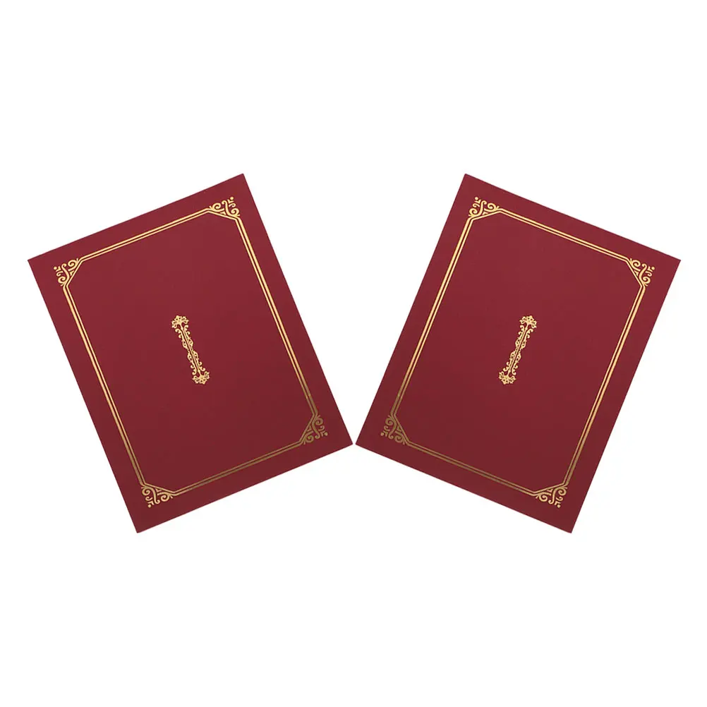 2PCS Certificate Holders Elegant Sturdy Versatile Distinguished Award Folders Bulk Diploma Cover Certificate Paper Kit Document
2PCS Certificate Holders Elegant Sturdy Versatile Distinguished Award Folders Bulk Diploma Cover Certificate Paper Kit Document