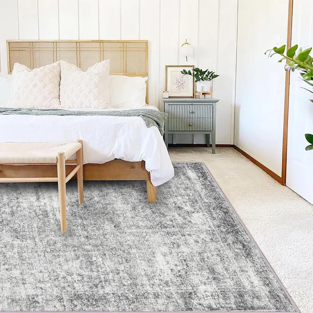 Rug 6x9 Washable Rug Gray Vintage Traditional Floor Cover Thin Retro Kitchen Indoor Distressed Non Slip Carpet Rugs
Rug 6x9 Washable Rug Gray Vintage Traditional Floor Cover Thin Retro Kitchen Indoor Distressed Non Slip Carpet Rugs