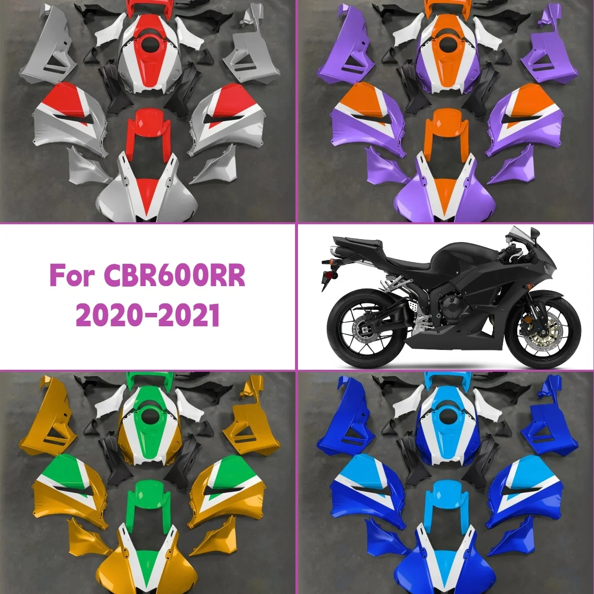 For 2020 2021 Honda CBR600RR Motorcycle Fairings Set Injection Molded Hot Style 20 21 CBR 600RR Fairing Panel Kit
For 2020 2021 Honda CBR600RR Motorcycle Fairings Set Injection Molded Hot Style 20 21 CBR 600RR Fairing Panel Kit