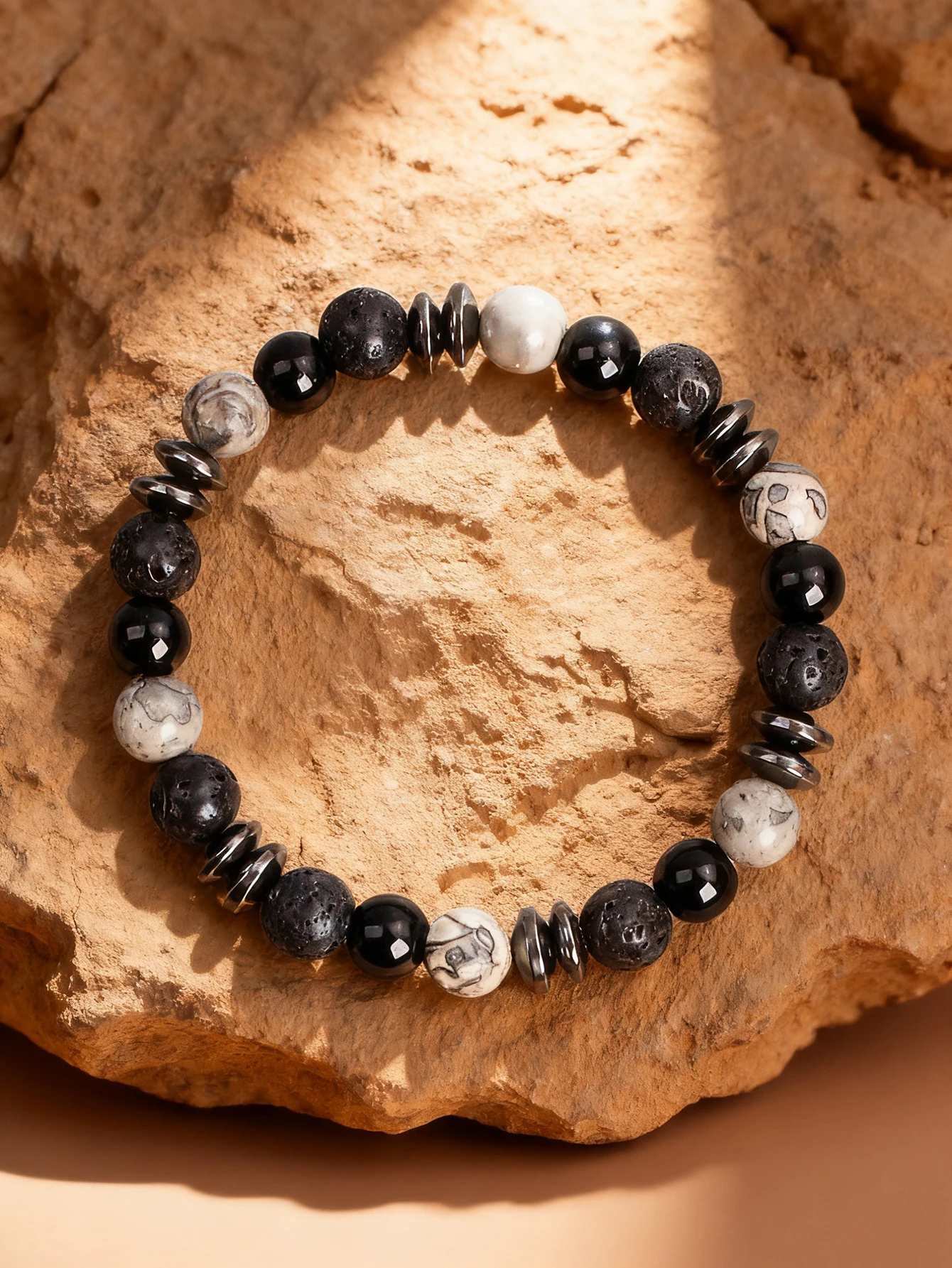 Natural Stone Bracelet For Men & Women Map Stone Onyx Lava Stone Hematite For Vigour Grounding Strength Courage Healing Jewelry
Natural Stone Bracelet For Men & Women Map Stone Onyx Lava Stone Hematite For Vigour Grounding Strength Courage Healing Jewelry