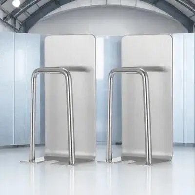 Набор из 2-х настенных держателей для зубных щеток из высококачественной нержавеющей стали, без сверления, самоклеящиеся, для ванной комнаты, для зубных щеток и стаканов
Набор из 2-х настенных держателей для зубных щеток из высококачественной нержавеющей стали, без сверления, самоклеящиеся, для ванной комнаты, для зубных щеток и стаканов