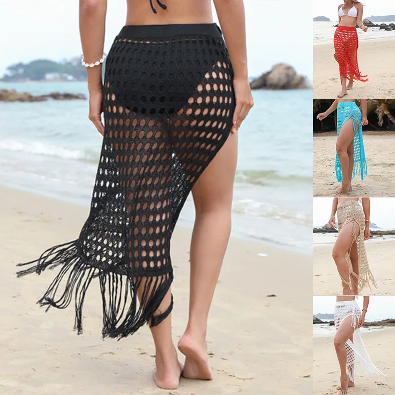 S - XL New Fringe Tassel Hollow Out Crochet Knitted Tunic Beach Cover Up Cover-ups Beach Dress Beach Wear Beachwear Female
S - XL New Fringe Tassel Hollow Out Crochet Knitted Tunic Beach Cover Up Cover-ups Beach Dress Beach Wear Beachwear Female