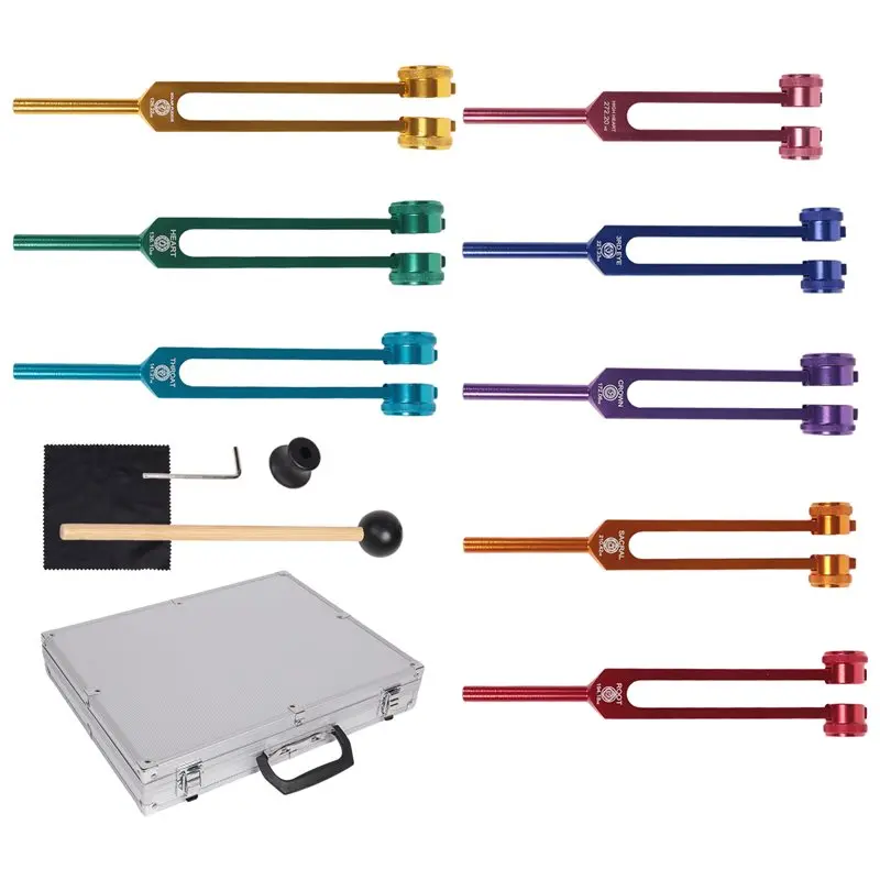ABXI Chakra Tuning Fork Set Spare Parts For Healing,Sound Therapy,Keep Body,With Rubber Mallet,Wrench,Cleaning Cloth And Aluminu
ABXI Chakra Tuning Fork Set Spare Parts For Healing,Sound Therapy,Keep Body,With Rubber Mallet,Wrench,Cleaning Cloth And Aluminu