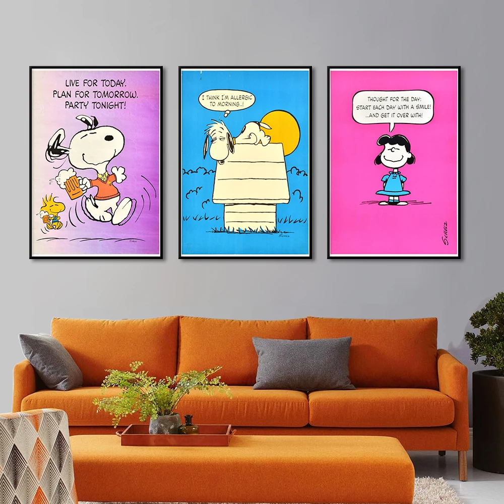 Vintage Snoopy Poster Colorful Wall Art Canvas Painting Print Warm Funny Quotes Picture Living Room Kids Room Home Decor Cuadros
Vintage Snoopy Poster Colorful Wall Art Canvas Painting Print Warm Funny Quotes Picture Living Room Kids Room Home Decor Cuadros