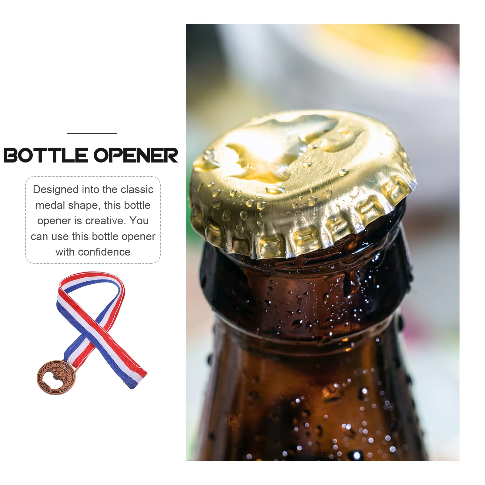 Medal Shaped Beer Opener Creative Metal Bottle Opener Alloy Portable Party Favor Portable Bottle Openers
Medal Shaped Beer Opener Creative Metal Bottle Opener Alloy Portable Party Favor Portable Bottle Openers