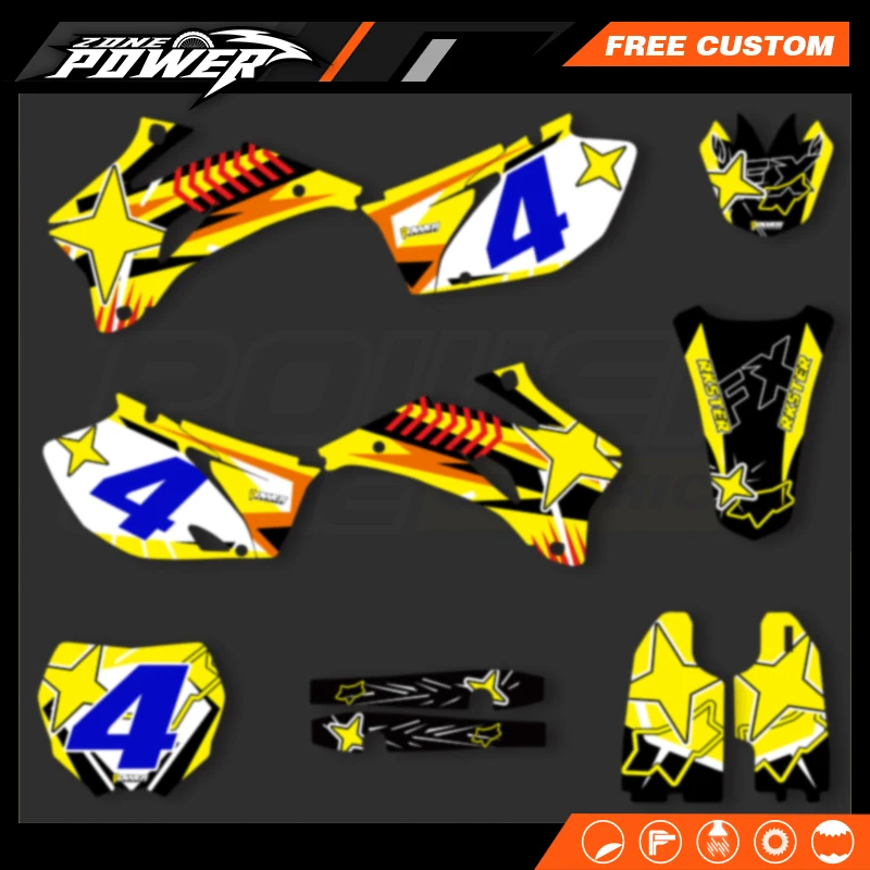 Powerzone For Yamaha YZF250 YZF450 YZF 250 450 2006 2007 2008 2009 Motorcycle Graphic Background Stickers 16
Powerzone For Yamaha YZF250 YZF450 YZF 250 450 2006 2007 2008 2009 Motorcycle Graphic Background Stickers 16