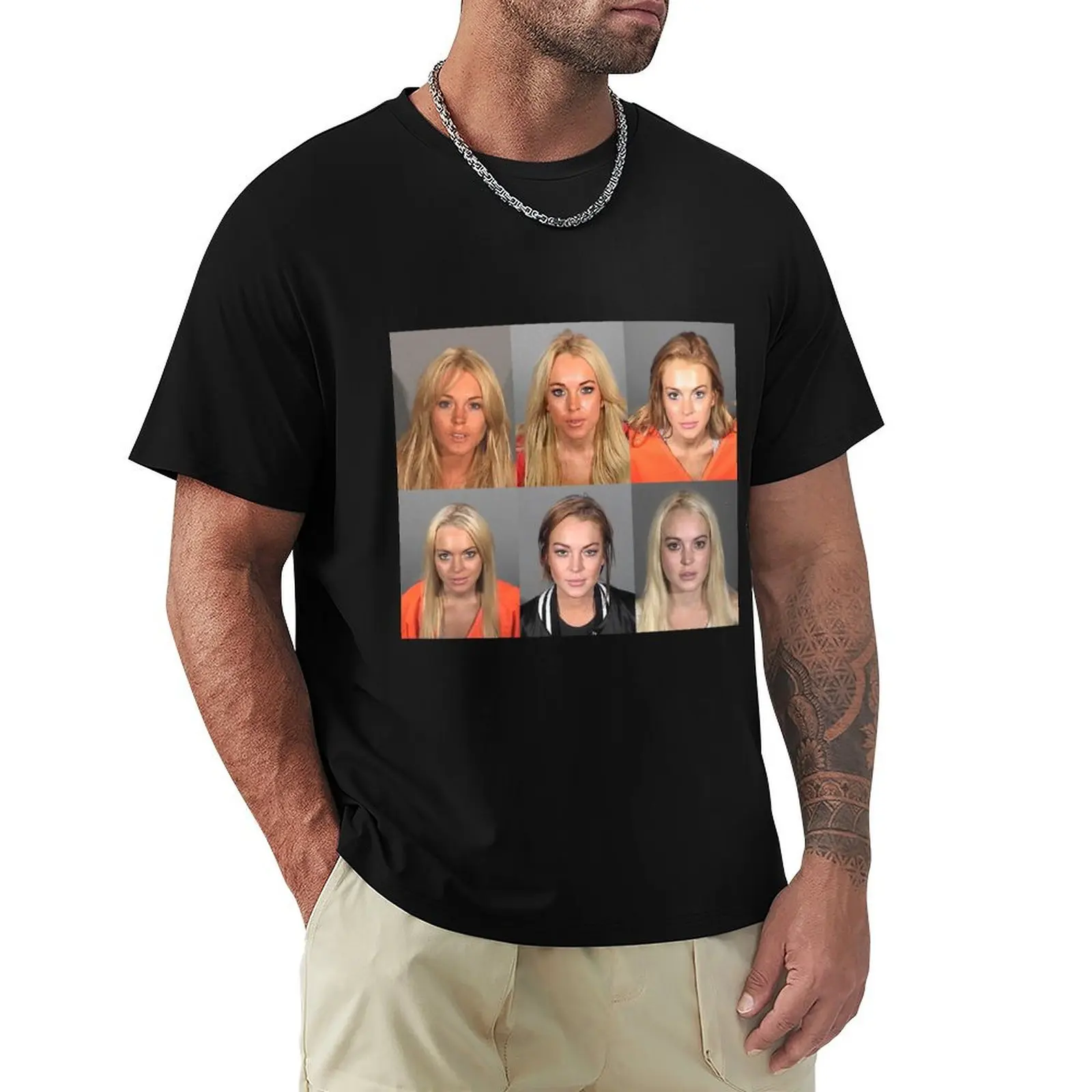 Lindsay Lohan Mugshot Funny T-Shirt summer top animal prinfor boys funny t shirts men
Lindsay Lohan Mugshot Funny T-Shirt summer top animal prinfor boys funny t shirts men