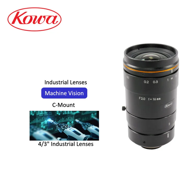 Kowa Lenses LM16XC | 4/3" 16mm 20MP C-Mount Lens Fixed-focus Optical Lenses Industrial Lens
Kowa Lenses LM16XC | 4/3" 16mm 20MP C-Mount Lens Fixed-focus Optical Lenses Industrial Lens