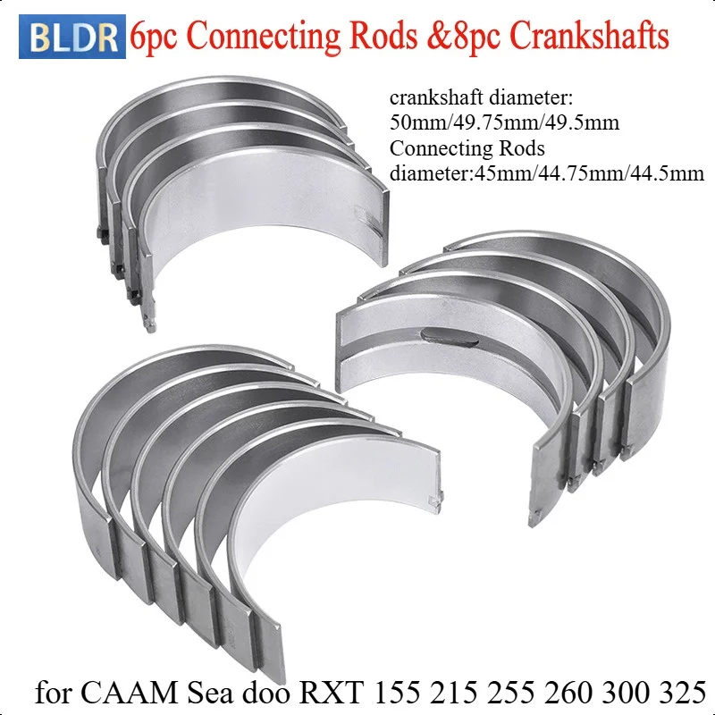 Motorcycle Connecting Rod Bearing Crankshaft 50mm Assy for CAAM Sea doo RXT 215 255 X 255 is 260 X260 RS RXT 230 300 260 325
Motorcycle Connecting Rod Bearing Crankshaft 50mm Assy for CAAM Sea doo RXT 215 255 X 255 is 260 X260 RS RXT 230 300 260 325