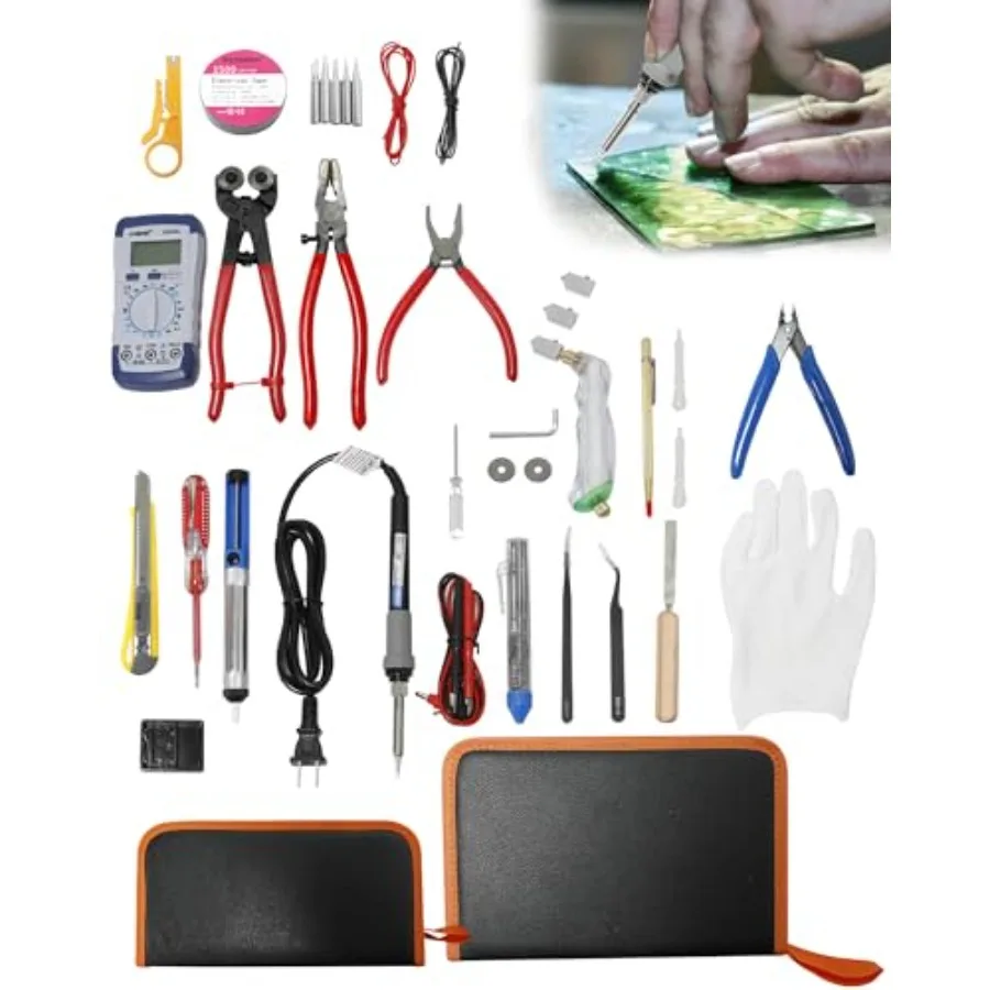Stained Glass Making Starter Kit Stained Glass Kits for Beginners Includes Stained Glass Making Tool Set 100W Soldering Iron Se
Stained Glass Making Starter Kit Stained Glass Kits for Beginners Includes Stained Glass Making Tool Set 100W Soldering Iron Se